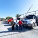 Volqueteros clausuran de forma simbólica construcción de tienda Elektra en Chetumal por adeudo de 100 mil pesos