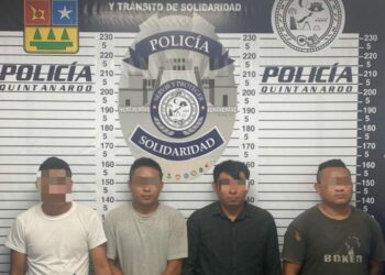 Arrestan a cuatro sujetos por intento de robo con violencia en Playa del Carmen 