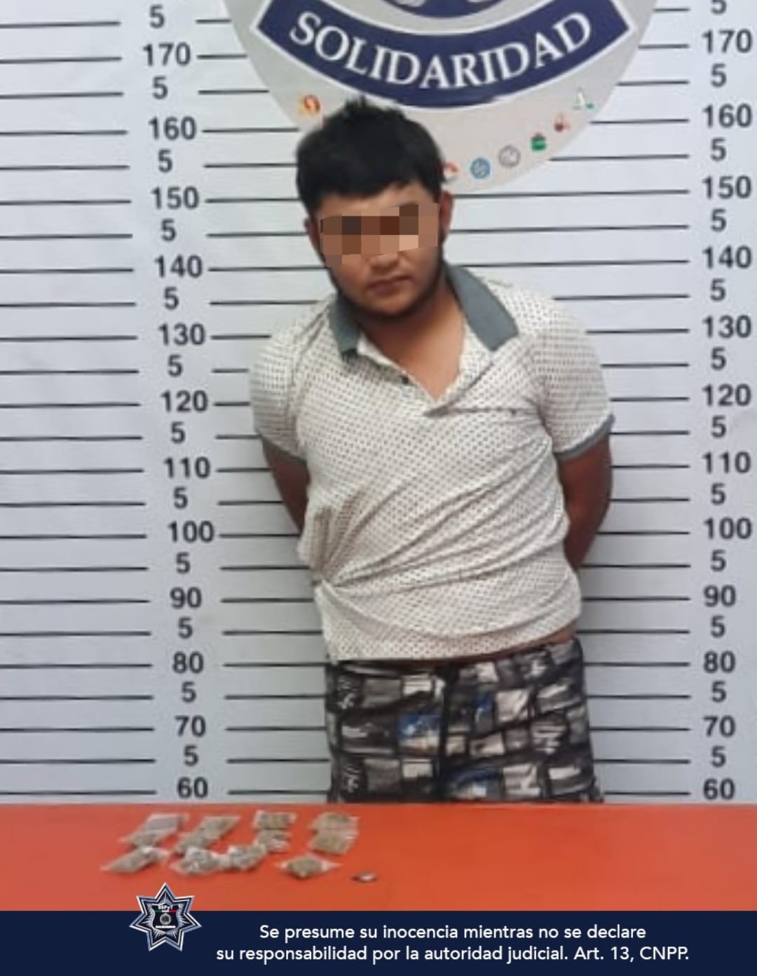 Capturan a sujeto con posesión de marihuana y droga conocida como cristal