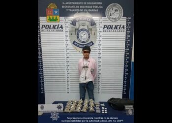 Operativo en colonia Ejidal logra la detención de narcomenudista en Solidaridad