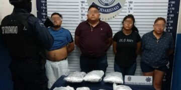 Detienen a cuatro narcomenudistas en la colonia Ejido de Playa del Carmen