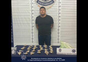 Policías dan alcance a sujeto que traía consigo 30 bolsitas de marihuana