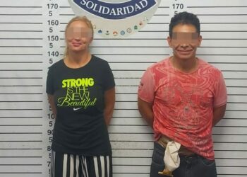 Mujer de la República Checa con galán mexicano son detenidos por posesión de droga en Playa del Carmen