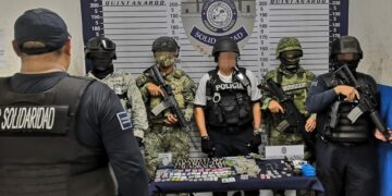 Megaoperativo da como resultado el aseguramiento de 190 dosis de narcóticos en Playa del Carmen