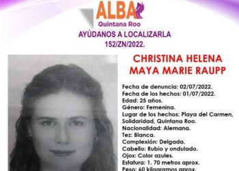 Localizan a alemana desaparecida en Playa del Carmen