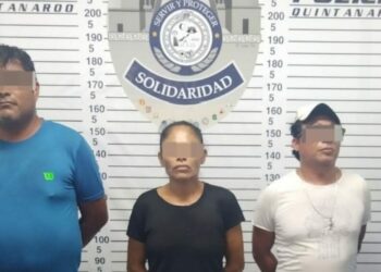 Trío de narcomenudistas, rendirán cuentas a la Fiscalía tras ser detenidos en Playa del Carmen