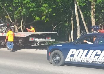 Detienen a motociclista tras persecución en Playa del Carmen￼