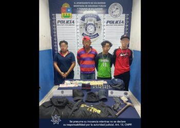 Policías de Solidaridad detienen a cuatro ladrones de motel
