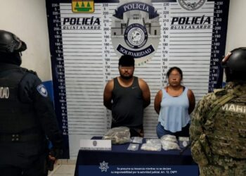 Caen "El Micky" y "La Bellanira", pareja de narcomenudistas en Playa del Carmen