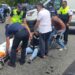 Derrapa en motocicleta inspectora de movilidad en Solidaridad