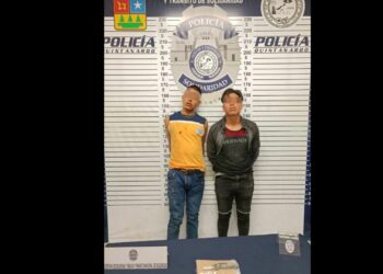 Dos sujetos acusados de robo son detenidos en Solidaridad durante un operativo de vigilancia