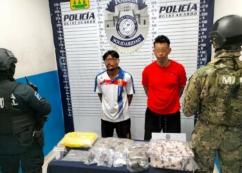 Detiene a dos en InHouse con drogas y municiones