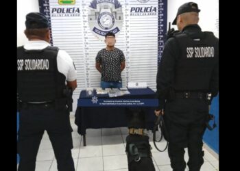 Menor de edad es detenido en posesión de diversas drogas en Solidaridad