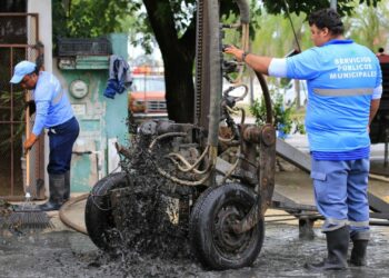 Refuerza gobierno limpieza de pozos y poda de árboles