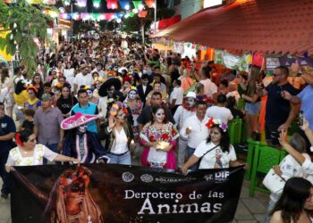 Con gran éxito el  Gobierno de Solidaridad y el DIF realizan el “Derrotero de las Ánimas” 