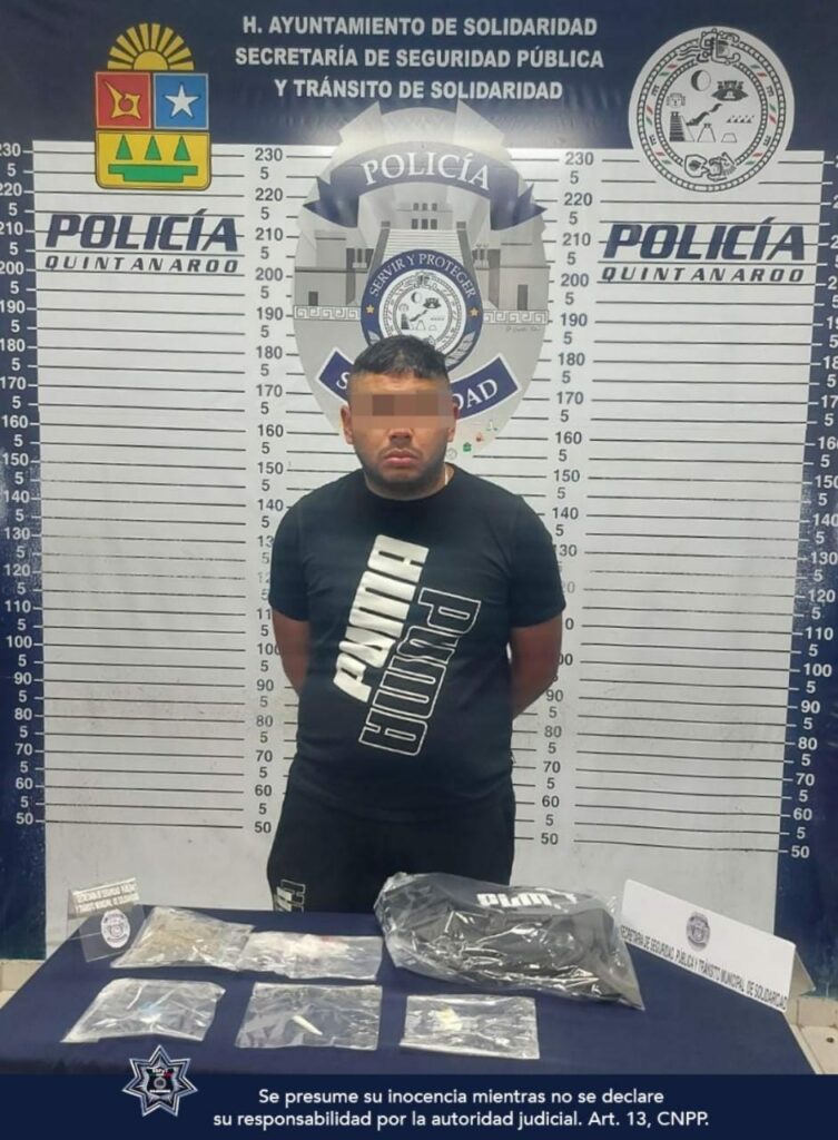 Golpe al narcomenudeo Capturan a tres sujetos con drogas en Playa del Carmen