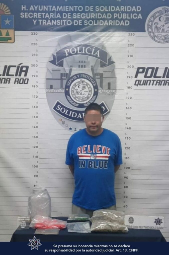Operativo invernal en Playa del Carmen da resultados caen dos sujetos con narcóticos
