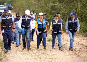 Constata y supervisa Lili Campos obras de Aguakan 