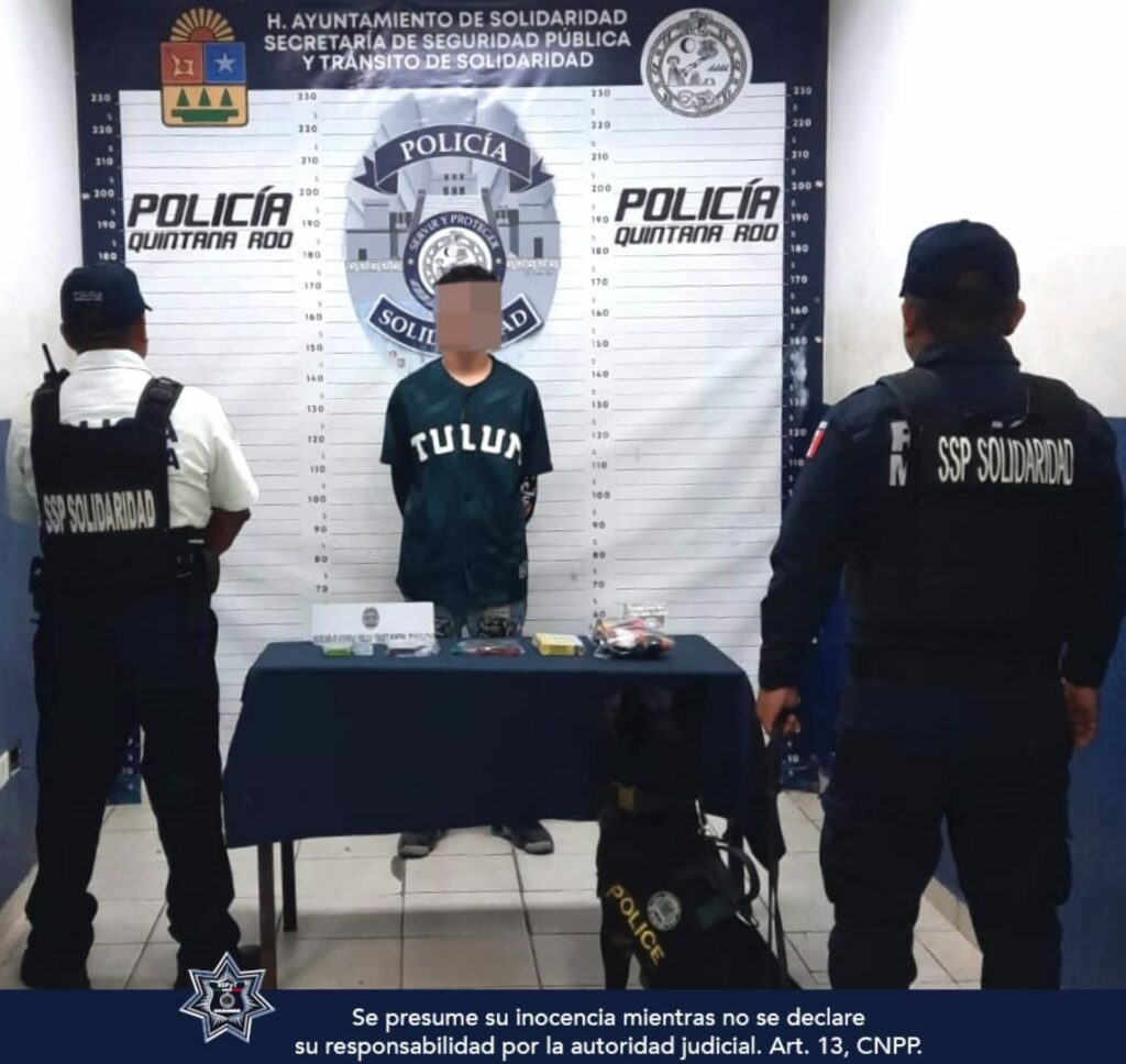 Narconiño en vez de aprenderse las tablas, vendía droga en Playa del Carmen