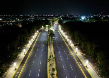 Solidaridad brilla con iluminación renovada