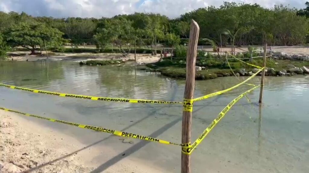 Cierran cenote de Punta Esmeralda de Playa del Carmen de manera preventiva