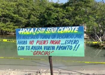 Cierran cenote de Punta Esmeralda de Playa del Carmen de manera preventiva