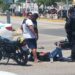 Conductora se pasa el alto y arrolla a motociclista en Playa del Carmen
