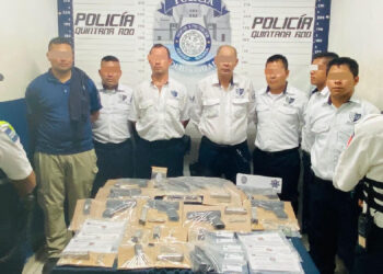 Detienen a 7 guardias de seguridad por portar armas en Playa del Carmen