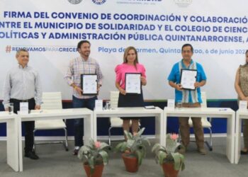 Lili Campos firma convenio para mejorar el servicio público