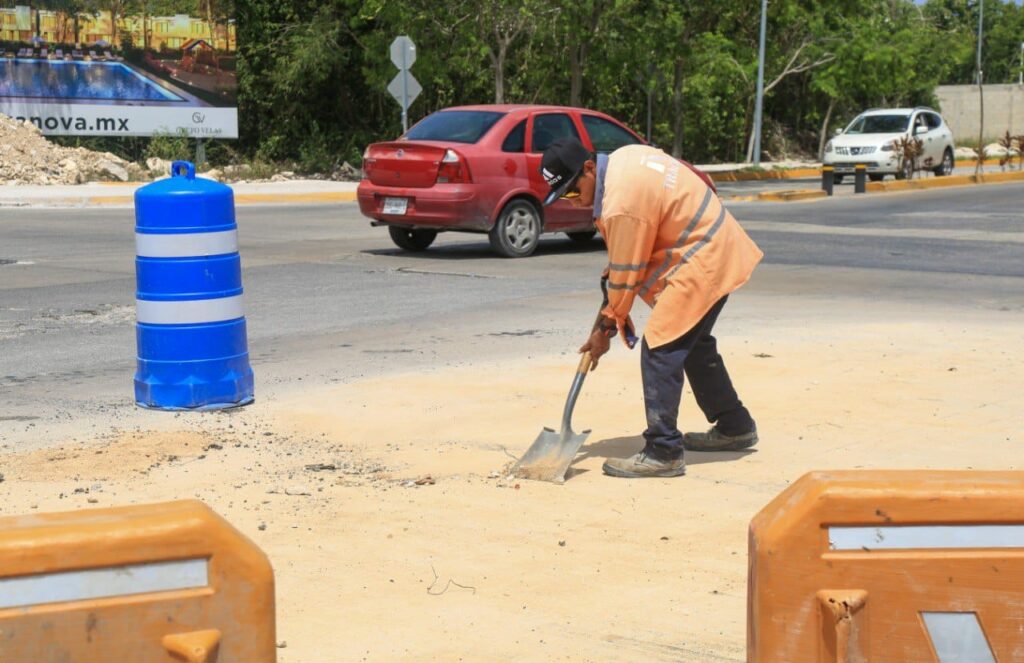 Renovación de avenida 115 avanza en tiempo y forma