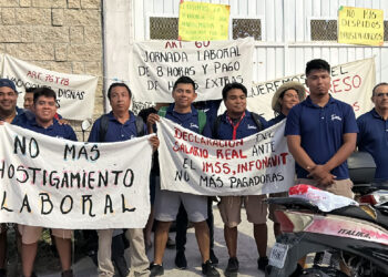 Realizan paro trabajadores de la empresa 'Cancún Adventures'