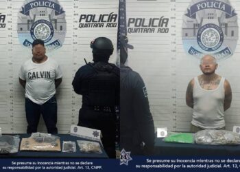 Aseguran a presuntos narcomenudistas en Solidaridad