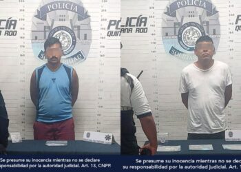 Policía Municipal de Solidaridad detiene a 3 personas con lo que aparenta ser posibles narcóticos