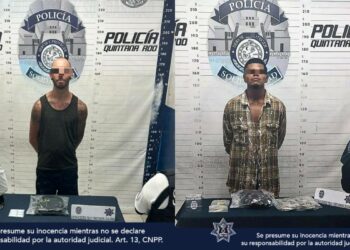 Policía Municipal de Solidaridad detiene en dos hechos distintos a dos sujetos, por probable delito contra la salud y posibles narcóticos