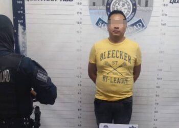 Policía Municipal de Solidaridad aseguró a un sujeto en posesión de un arma de fuego