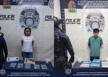 Policía de Solidaridad aseguró 346 dosis de posibles narcóticos, un arma de fuego y un vehículo con reporte de robo
