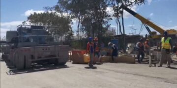 Trabajan a marchas forzadas en tramo del Tren Maya de Playa del Carmen previo a su inauguración