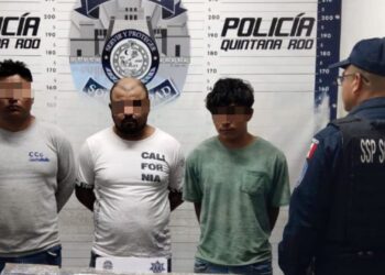 Tres sujetos armados son detenidos tras realizar detonaciones en Playa del Carmen