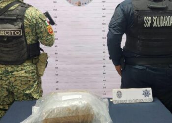 Policía de Solidaridad asegura droga en costa de Playa del Carmen