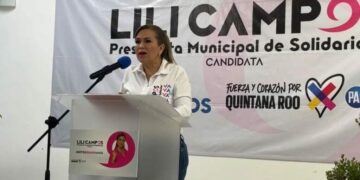 Invita Lili Campos a la gente de Playa del Carmen a su cierre de campaña en la plaza 28 de julio