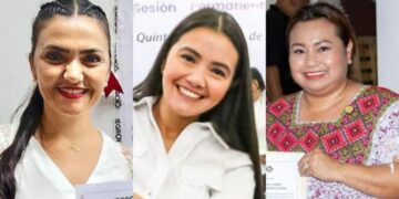 Entregan constancias de diputadas electas a "Tepy" Gutiérrez, María José Osorio y Silvia Dzul