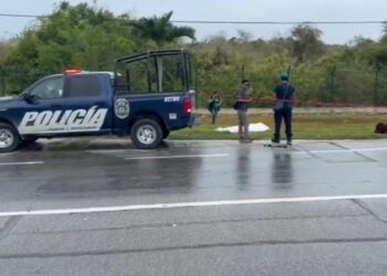 Muere sujeto tras ser atropellado a la altura del hotel Palladium sobre la carretera federal 307