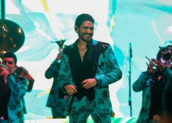 Espectacular presentación de la banda El Recodo en la feria de Playa del Carmen