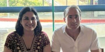 Se reúnen Estefanía Mercado y Diego Castañón, dos de los perfiles más destacados de la 4T en Quintana Roo
