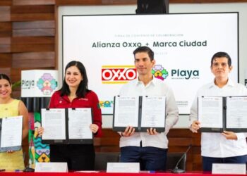 Gobierno de Solidaridad y tiendas Oxxo suman esfuerzos para promocionar la marca Ciudad Playa del Carmen