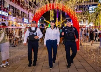 Supervisa Estefanía Mercado seguridad en la Quinta Avenida