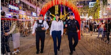 Supervisa Estefanía Mercado seguridad en la Quinta Avenida