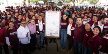 Playa del Carmen reafirma su gran apoyo y fuerza a Morena