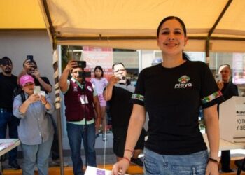 Estefanía Mercado invita a las y los playenses a participar en la elección del Poder Judicial