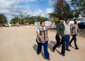 Gobierno de Estefanía Mercado avanza con fuerza en la repavimentación de Playa del Carmen con inversión histórica